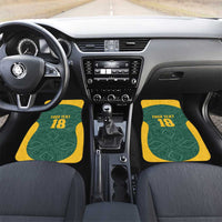 Custom South Africa Soccer Car Mats Bafana Bafana Spirit African Pattern - Wonder Print Shop