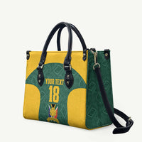 Custom South Africa Soccer Leather Bag Bafana Bafana Spirit African Pattern - Wonder Print Shop