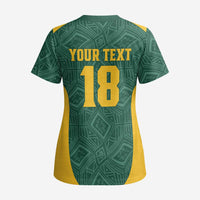 Custom South Africa Soccer Scrub Top Bafana Bafana Spirit African Pattern - Wonder Print Shop