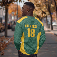 Custom South Africa Soccer Sweatshirt Bafana Bafana Spirit African Pattern - Wonder Print Shop