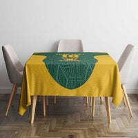 Custom South Africa Soccer Tablecloth Bafana Bafana Spirit African Pattern - Wonder Print Shop