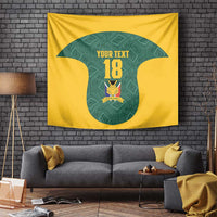Custom South Africa Soccer Tapestry Bafana Bafana Spirit African Pattern - Wonder Print Shop