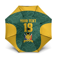 Custom South Africa Soccer Umbrella Bafana Bafana Spirit African Pattern - Wonder Print Shop