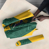 Custom South Africa Soccer Umbrella Bafana Bafana Spirit African Pattern - Wonder Print Shop
