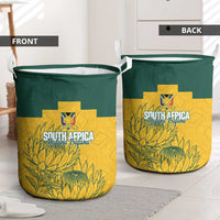 Custom South Africa Soccer Laundry Basket From Protea Roots We Rise - Wonder Print Shop