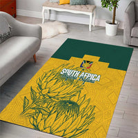 Custom South Africa Soccer Area Rug From Protea Roots We Rise - Wonder Print Shop