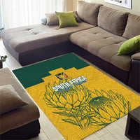 Custom South Africa Soccer Area Rug From Protea Roots We Rise - Wonder Print Shop