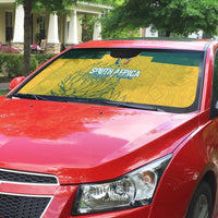 Custom South Africa Soccer Auto Sun Shade From Protea Roots We Rise - Wonder Print Shop