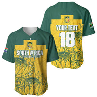Custom South Africa Soccer Baseball Jersey From Protea Roots We Rise - Wonder Print Shop