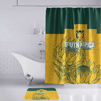 Custom South Africa Soccer Bathroom Set From Protea Roots We Rise - Wonder Print Shop