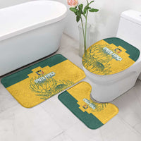 Custom South Africa Soccer Bathroom Set From Protea Roots We Rise - Wonder Print Shop