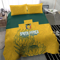 Custom South Africa Soccer Bedding Set From Protea Roots We Rise - Wonder Print Shop
