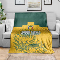 Custom South Africa Soccer Blanket From Protea Roots We Rise - Wonder Print Shop