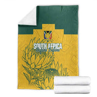 Custom South Africa Soccer Blanket From Protea Roots We Rise - Wonder Print Shop