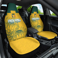 Custom South Africa Soccer Car Seat Cover From Protea Roots We Rise - Wonder Print Shop