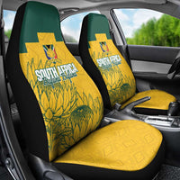 Custom South Africa Soccer Car Seat Cover From Protea Roots We Rise - Wonder Print Shop