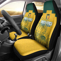 Custom South Africa Soccer Car Seat Cover From Protea Roots We Rise - Wonder Print Shop