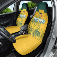 Custom South Africa Soccer Car Seat Cover From Protea Roots We Rise - Wonder Print Shop