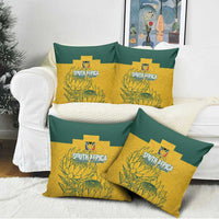 Custom South Africa Soccer Pillow Cover From Protea Roots We Rise - Wonder Print Shop