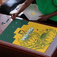 Custom South Africa Soccer Puzzle From Protea Roots We Rise - Wonder Print Shop