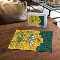 Custom South Africa Soccer Puzzle From Protea Roots We Rise - Wonder Print Shop