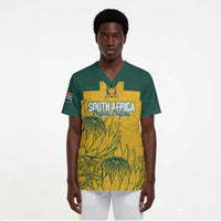 Custom South Africa Soccer Scrub Top From Protea Roots We Rise - Wonder Print Shop