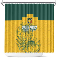 Custom South Africa Soccer Shower Curtain From Protea Roots We Rise - Wonder Print Shop