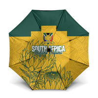 Custom South Africa Soccer Umbrella From Protea Roots We Rise - Wonder Print Shop