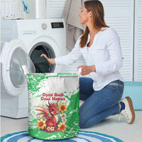 Wales Saint David’s Day Personalized Laundry Basket Funny Welsh Dragon Daffodil - Wonder Print Shop