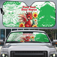 Wales Saint David’s Day Personalized Auto Sun Shade Funny Welsh Dragon Daffodil - Wonder Print Shop