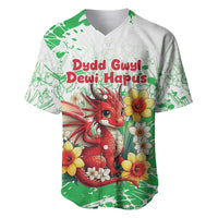 Wales Saint David’s Day Personalized Baseball Jersey Funny Welsh Dragon Daffodil - Wonder Print Shop