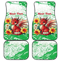 Wales Saint David’s Day Personalized Car Mats Funny Welsh Dragon Daffodil - Wonder Print Shop