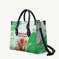 Wales Saint David’s Day Personalized Leather Bag Funny Welsh Dragon Daffodil - Wonder Print Shop