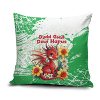 Wales Saint David’s Day Personalized Pillow Cover Funny Welsh Dragon Daffodil - Wonder Print Shop