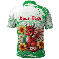 Wales Saint David’s Day Personalized Polo Shirt Funny Welsh Dragon Daffodil - Wonder Print Shop