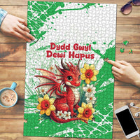 Wales Saint David’s Day Personalized Puzzle Funny Welsh Dragon Daffodil - Wonder Print Shop
