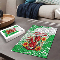 Wales Saint David’s Day Personalized Puzzle Funny Welsh Dragon Daffodil - Wonder Print Shop