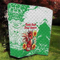 Wales Saint David’s Day Personalized Quilt Funny Welsh Dragon Daffodil - Wonder Print Shop
