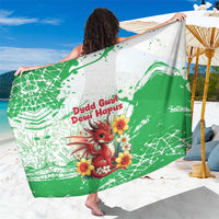 Wales Saint David’s Day Personalized Sarong Funny Welsh Dragon Daffodil - Wonder Print Shop