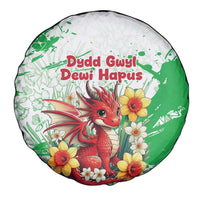 Wales Saint David’s Day Personalized Spare Tire Cover Funny Welsh Dragon Daffodil - Wonder Print Shop