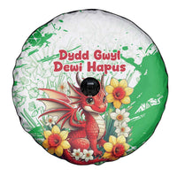 Wales Saint David’s Day Personalized Spare Tire Cover Funny Welsh Dragon Daffodil - Wonder Print Shop