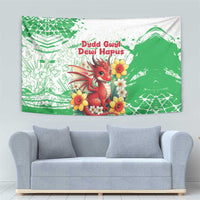 Wales Saint David’s Day Personalized Tapestry Funny Welsh Dragon Daffodil - Wonder Print Shop