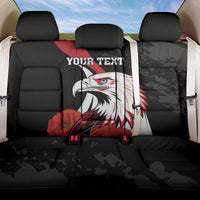 Personalized Poland Eagle Back Car Seat Cover Rzeczpospolita Polska Poppy Flower