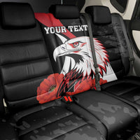 Personalized Poland Eagle Back Car Seat Cover Rzeczpospolita Polska Poppy Flower