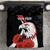 Personalized Poland Eagle Bedding Set Rzeczpospolita Polska Poppy Flower