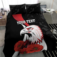 Personalized Poland Eagle Bedding Set Rzeczpospolita Polska Poppy Flower