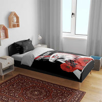 Personalized Poland Eagle Bedding Set Rzeczpospolita Polska Poppy Flower