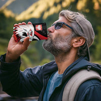 Personalized Poland Eagle 4 in 1 Can Cooler Tumbler Rzeczpospolita Polska Poppy Flower