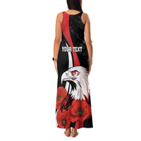 Personalized Poland Eagle Family Matching Tank Maxi Dress and Hawaiian Shirt Rzeczpospolita Polska Poppy Flower