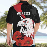 Personalized Poland Eagle Hawaiian Shirt Rzeczpospolita Polska Poppy Flower